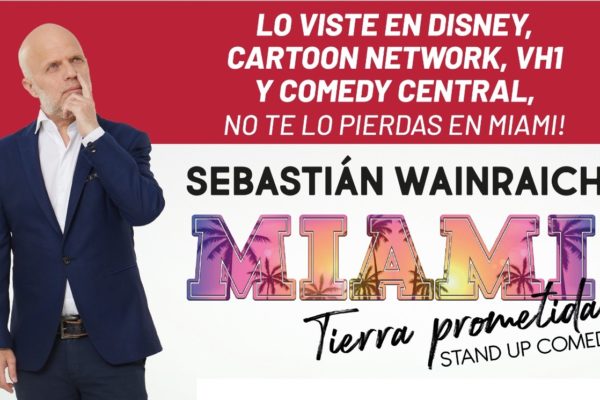 El argentino Sebastián Wainraich presentará el monólogo “Miami. Tierra prometida”